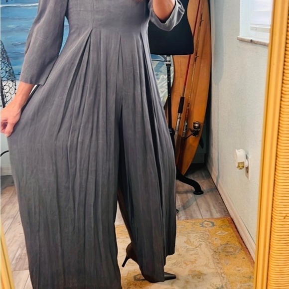 🔥VTG All That Jazz, Soft Silver-Gray Palazzo Jumper, Mint, Price is Firm:), 6 - Picture 9 of 12